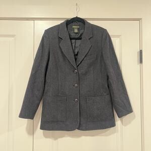 Eddie Bauer Women's Wool Coat in Grey Size‎ Small
